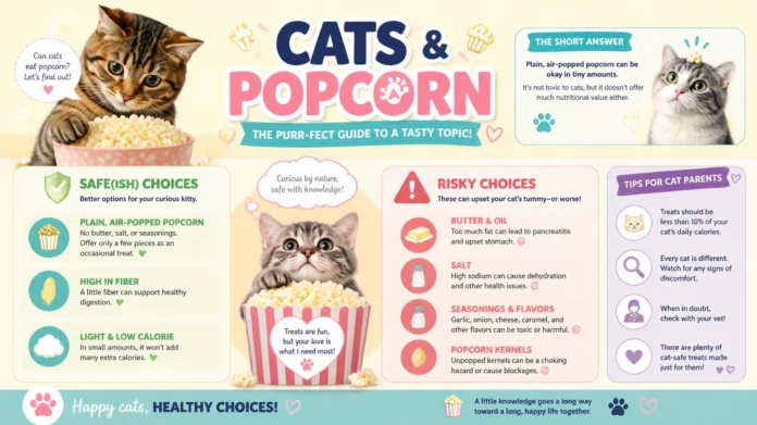 Can Cats Eat Popcorn_ What’s Safe, What’s Risky, and When to Call a Vet (1) Can Cats Eat Popcorn?